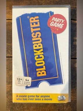 Blockbuster Party Game - Blue & Yellow Movie Trivia Game